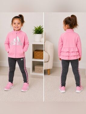 Adidas Toddler Girls 2-Piece Ruffles Set Size 2T NWT 💕